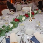 Wedding reception table.