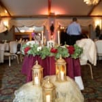 Wedding reception decorations.