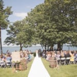 Kelsey and Jared's outdoor wedding ceremony.