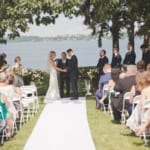 Kelsey and Jared's outdoor wedding ceremony.