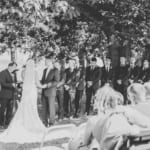 Kelsey and Jared's outdoor wedding ceremony.