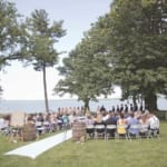 Kelsey and Jared's outdoor wedding ceremony.