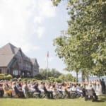 Kelsey and Jared's outdoor wedding ceremony.