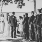 Kelsey and Jared's outdoor wedding ceremony.