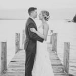 Kelsey and Jared on the dock.