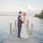 Kelsey and Jared on the dock.