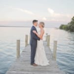 Kelsey and Jared on the dock.