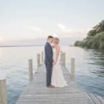 Kelsey and Jared on the dock.