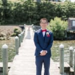 Shu posing on the dock.