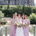 Xuan with bridesmaids.