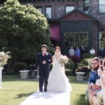 Xuan walking down the aisle.