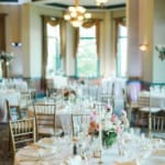 Meritage Ballroom - Wedding reception table settings.