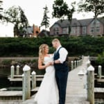 Liz and Bill posing on the dock.