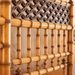 Bamboo Room - bed frame detail.