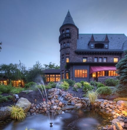 Belhurst Rock Garden at dusk