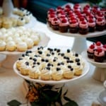 Wedding dessert cupcakes.
