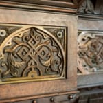 Bronze Room - fireplace detail.