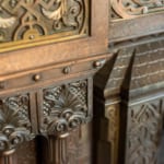 Bronze Room - fireplace detail.