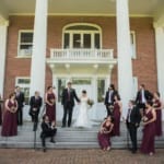 Melissa and Marcin with the wedding party.