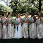 Liz and her bridesmaids.
