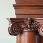 Dining Room - Fireplace mantle detail.