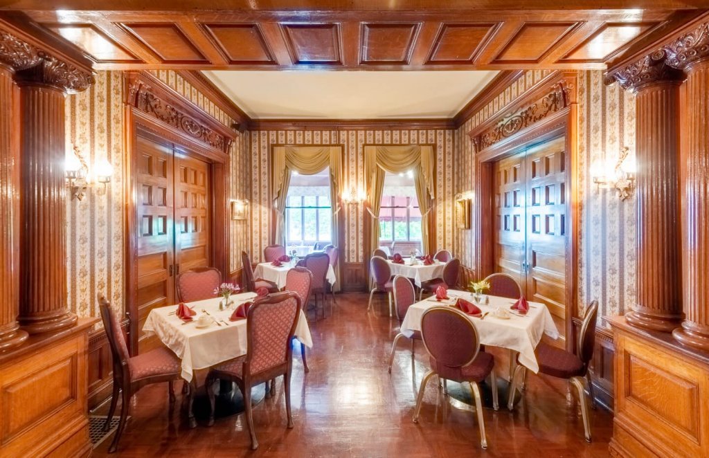 Dining tables in the Center Room at Edgar's Restaurant.