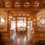 Dining tables in the Music Room at Edgar's Restaurant.