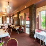 Dining tables in the Porch at Edgar's Restaurant.