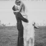 Kelsey and Jared outside.