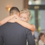 Kelsey and Jared dancing close up.