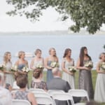 Kelsey and Jared outdoor wedding ceremony.