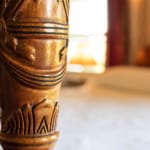 Lee Room - bedpost detail. Lee Room - bedpost detail.