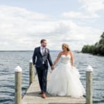 Shannon and Nick on the dock.