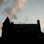 Belhurst Castle at dusk.