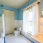 Sheldon Room - bathroom with shower and tub. Sheldon Room - bathroom with shower and tub.