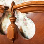 Smith Room - headboard detail. Smith Room - headboard detail.