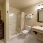 Study Room - bathroom with dresser.