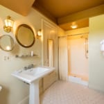 Young Room - bathroom with shower. Young Room - bathroom with shower.