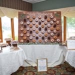 Castle Ballroom - Wedding donuts. Text: Holy Matrimony.