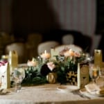 Castle Ballroom - wedding reception tables.