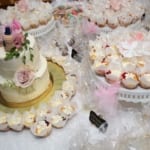 Castle Ballroom - wedding cake and cupcakes.