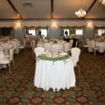 Castle Ballroom - wedding guest tables.