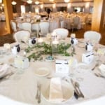 Castle Ballroom - wedding reception tables.