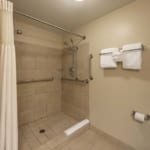 ADA Accessible Reserve Room - bathroom with accessible shower.
