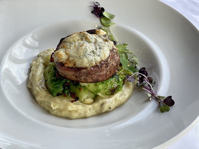 Filet Gorgonzola Crusted Filet