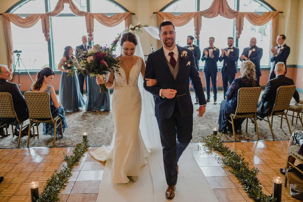 Kiefer and Jessica wedding recessional. Photo by Boyko Photography.