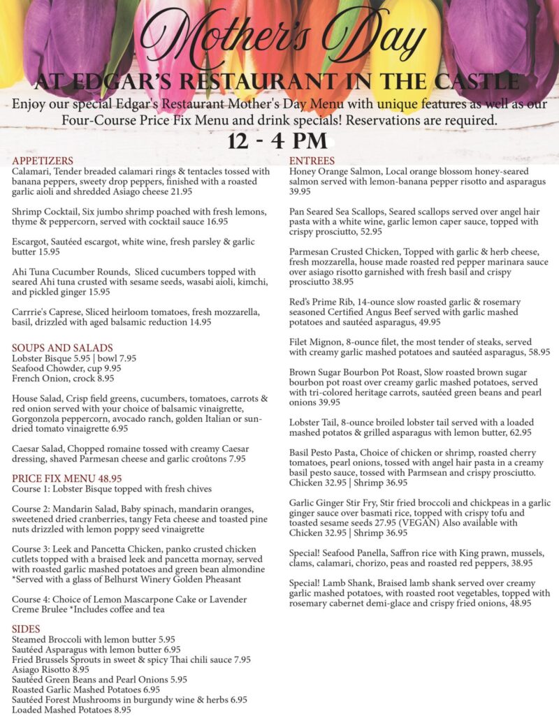 Geneva NY Restaurants Seneca Lake Wineries Belhurst Castle Winery